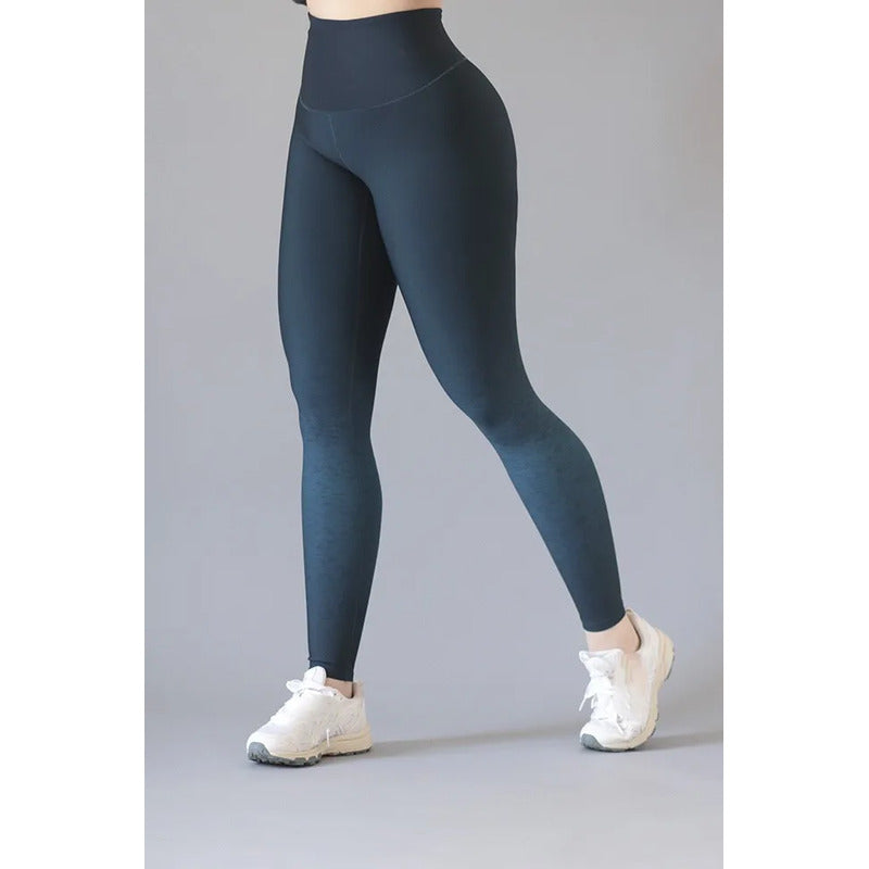 Legging Deportivo Lycra Colombiana Gala Sport E 229 Wonder Azul Oscuro Basica Ciom 7026 Degradado G/xg