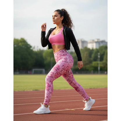 Legging Deportivo Lycra Colombiana Gala Sport Elite Cherry