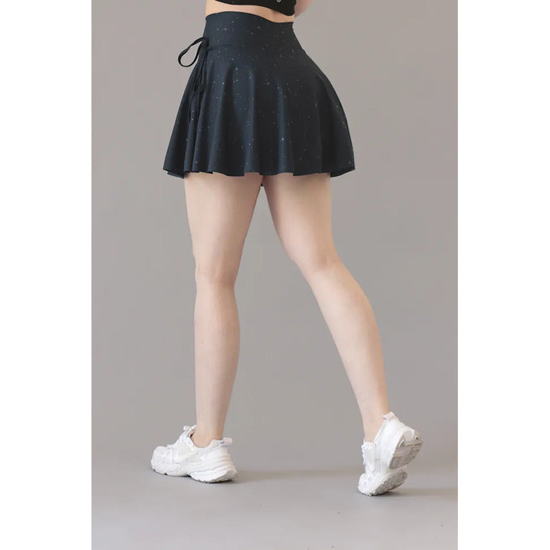 Falda Short Legging Lycra Colombiano Galasport Elite 708 Azul Oscuro Falda Short Crown Dul F Azul P Ch/m