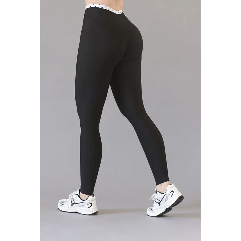 Legging Deportivo Lycra Colombiana Gala Sport Push Up Noma Negro Push Up Prepole B4 Negra Polka Ch/m