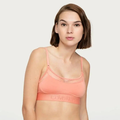 Top Brasier Calvin Klein Chimera Original Ck Coral Liso Ch