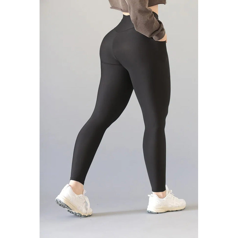 Legging Deportivo Lycra Colombiana Gala Sport Elite Cube Negro Enve Noa Negra Ch/m
