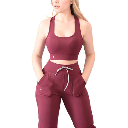 Top Lycra Deportiva Gala Sport Alto Impacto Diamond Rose