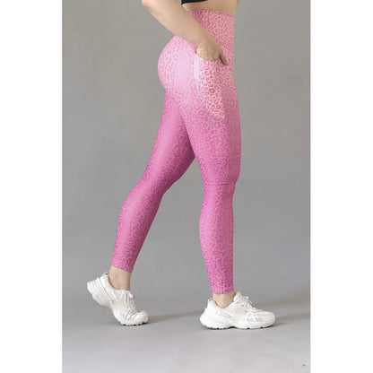 Legging Deportivo Lycra Colombiana Gala Sport Elite Ren Rosa Basica Noa 7592 Felina F Rosa B Ch/m