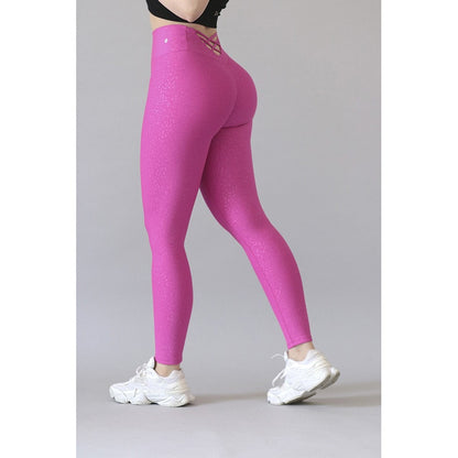 Legging Lycra Colombiana Gala Sport Push Up Pocket Red