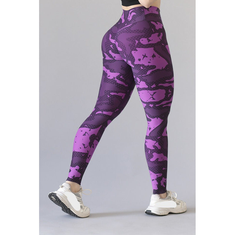 Legging Deportivo Lycra Colombiana Gala Sport Push Up Cor