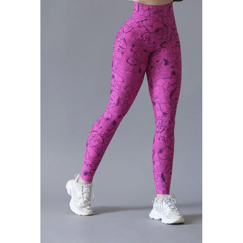Legging Deportivo Lycra Colombiana Gala Sport Elite Cherry
