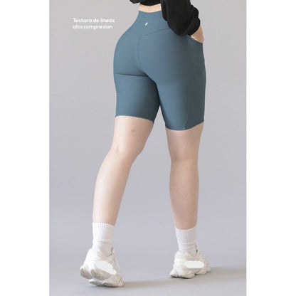 Short Deportivo Lycra Colombiana Gala Sport Pocket Mora