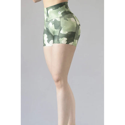 Short Deportivo Lycra Colombiana Gala Sport Elite Ellis Verde 4329 Camu Ch/m