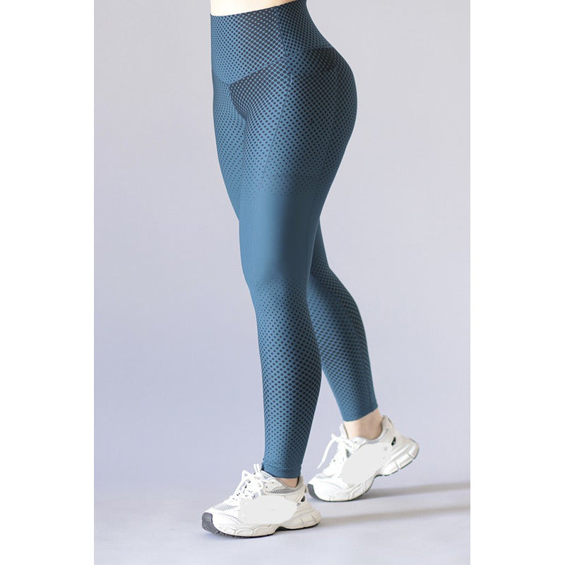 Legging Deportivo Lycra Colombiana Gala Sport Elite Sky