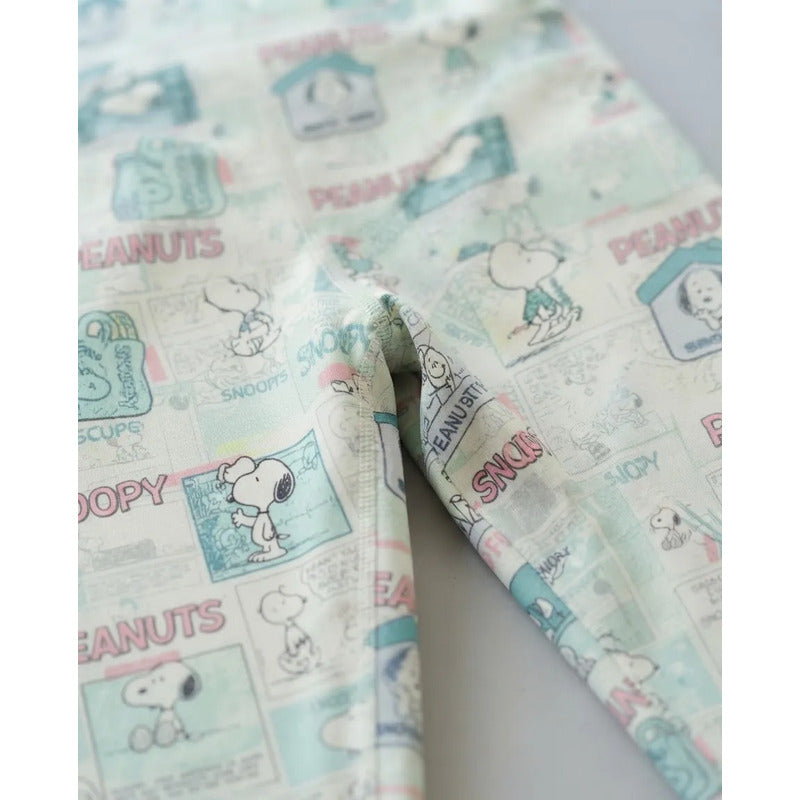 Legging Deportivo Lycra Colombiana Galasport Elite Snoopy Pt Multicolor Noasf 7730 Snoopy G/xg