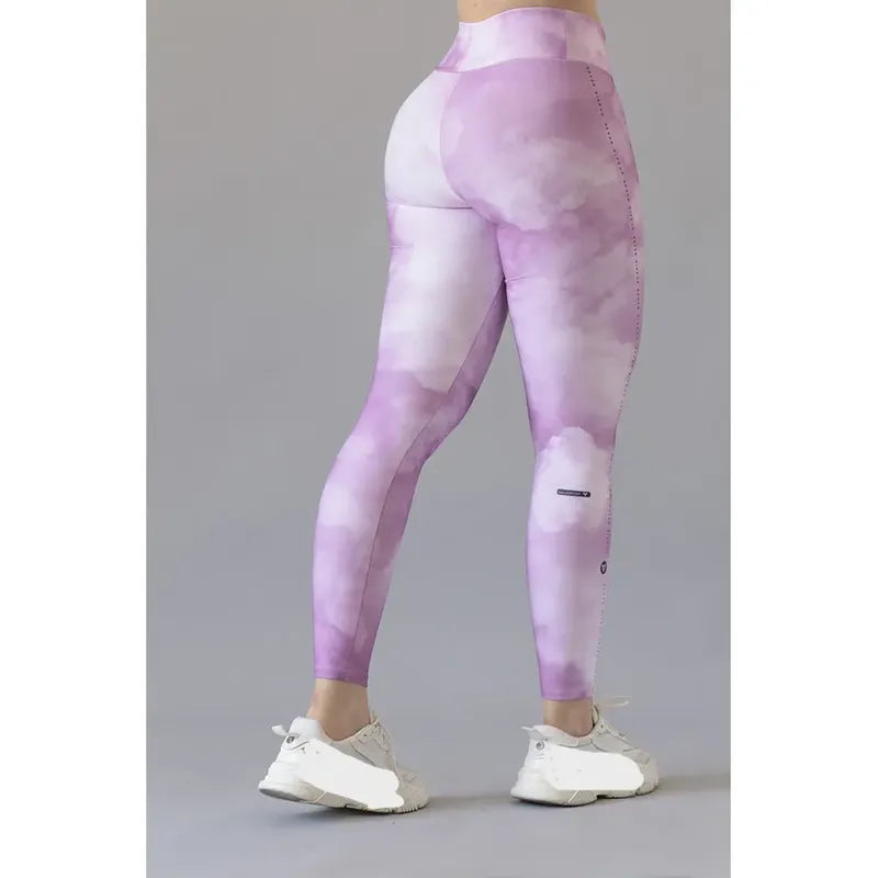 Legging Deportivo Lycra Colombiana Gala Sport Elite Fres Rosa Basica 4138 Nubes G/xg
