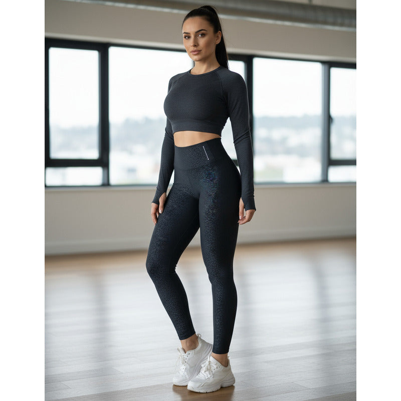 Legging Lycra Colombiana Gala Sport Push Up Pocket Red