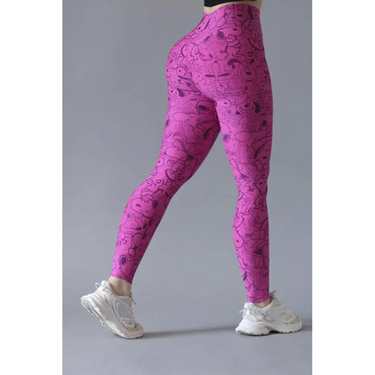 Legging Deportivo Lycra Colombiana Gala Sport Elite Cherry
