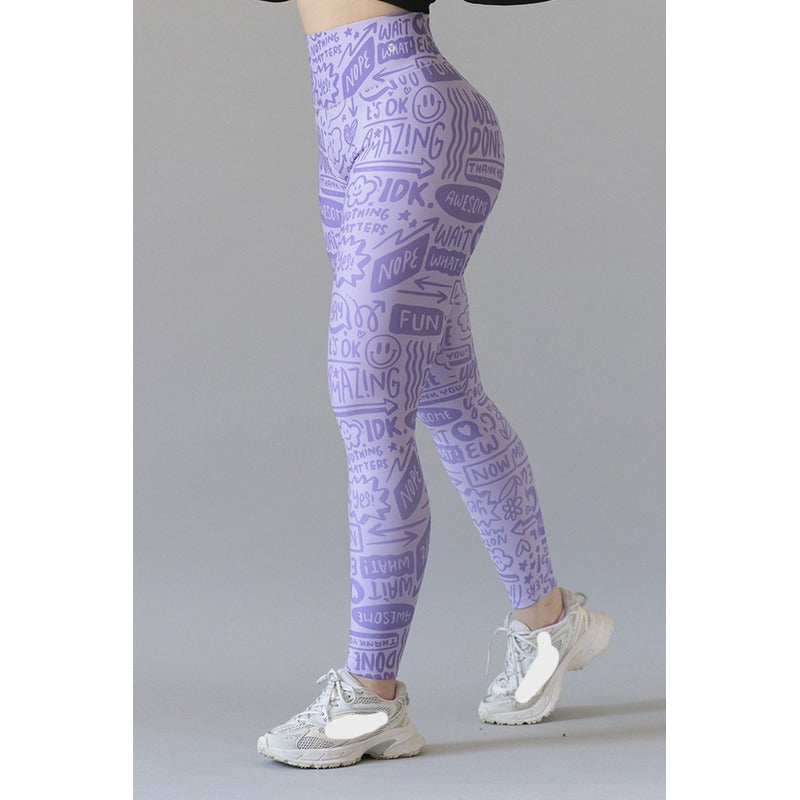 Legging Deportivo Lycra Colombiana Gala Sport Push Up Nuez