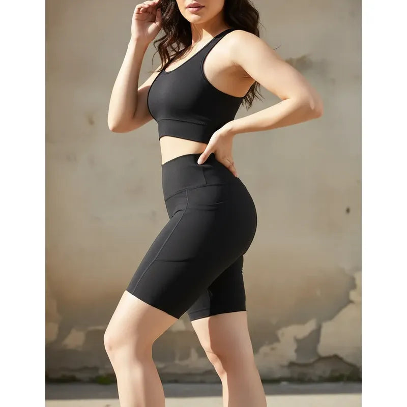 Biker Short Deportivo Lycra Colombiana Gala Sport Elite Well Negro Bikbo Negra N Ch/m