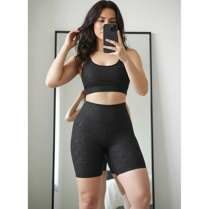 Short Deportivo Lycra Colombiana Gala Sport Saturn Negro Push Up Biker Manf Negra G/xg