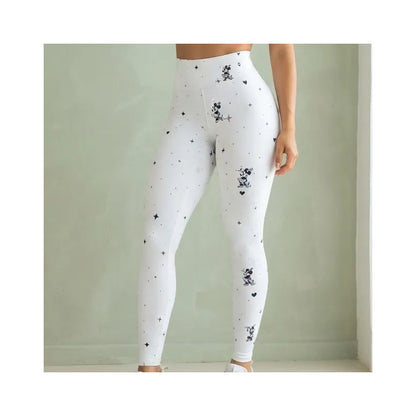 Legging Deportivo Lycra Colombiana Gala Sport Elite Cotton Multicolor Velvet Push Up 7652 Mickey Mouse G/xg