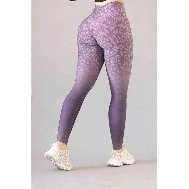 Legging Deportivo Lycra Colombiana Gala Sport Push Up Nuez