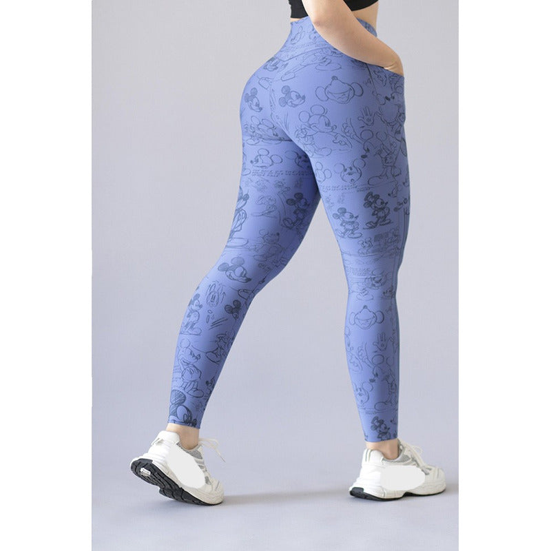 Legging Deportivo Lycra Colombiana Gala Sport Elite Mora