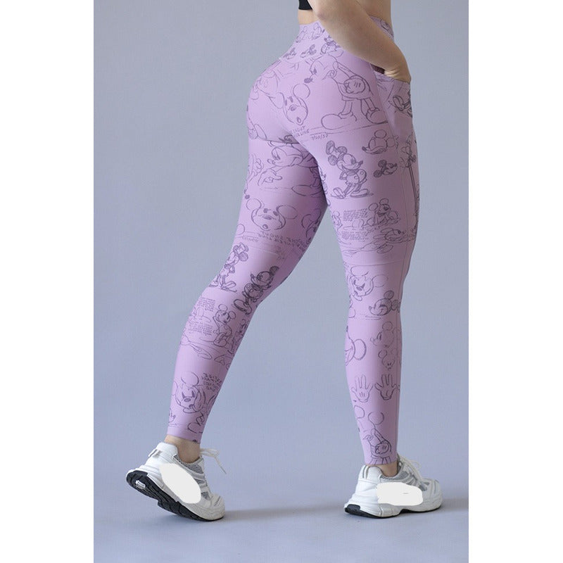 Legging Deportivo Lycra Colombiana Gala Sport Elite Mora