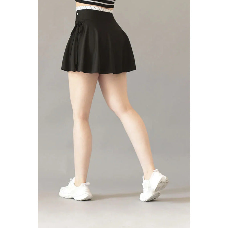 Short Deportivo Lycra Colombiana Gala Sport Pocket Rojo Negro Falda Short Crown B4 Lycra Soft 7381 Ch/m