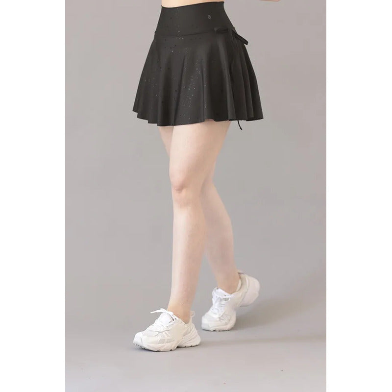 Falda Short Legging Lycra Colombiano Galasport Elite 708 Negro Falda Short Crown Dul F Negra Ch/m