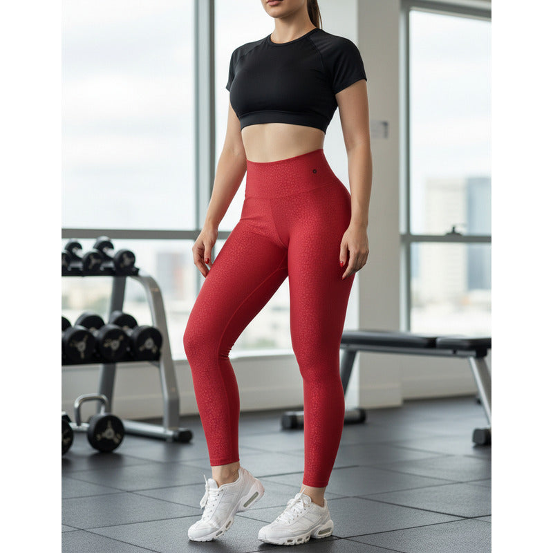 Legging Deportivo Lycra Colombiana Gala Sport Push Up Zuri Rojo Push Up Tresa Wa Roja Ch/m