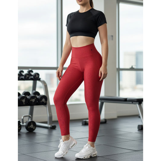 Legging Deportivo Lycra Colombiana Gala Sport Push Up Zuri Rojo Push Up Tresa Wa Roja Ch/m