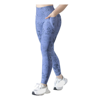 Legging Deportivo Lycra Colombiana Gala Sport Elite Mora