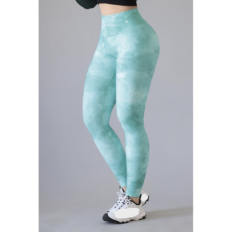 Legging Lycra Colombiana Galasport Elite Push Up Pocket Foil
