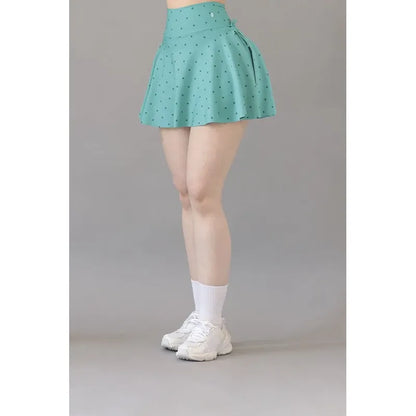 Legging Short Deportivo Colombiano Gala Sport Elite Post Turquesa Falda Short Crown Lycra Soft 7319 Ch/m