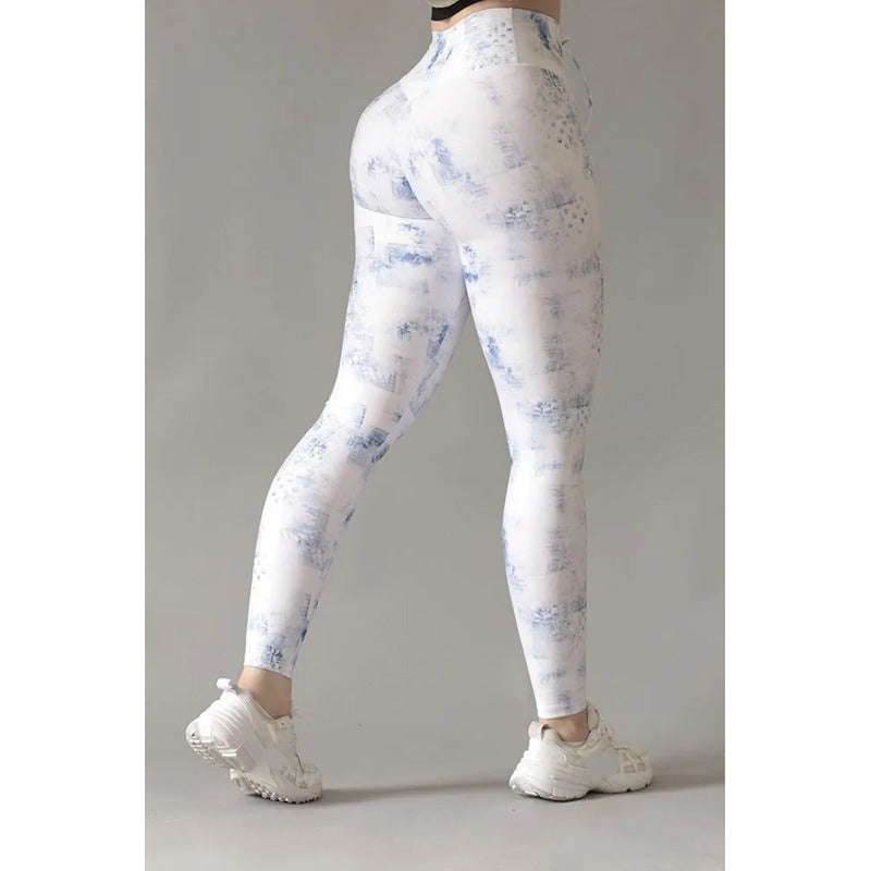 Legging Deportivo Lycra Colombiana Gala Sport Elite Tender Multicolor Push Up Prepole 7443 Design Ch/m