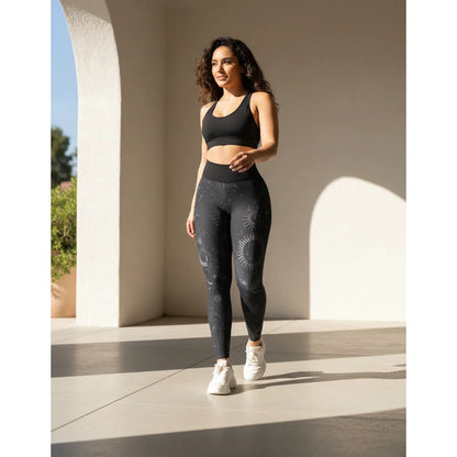 Legging Deportivo Lycra Colombiana Gala Sport E 675 Avengers Gris Oscuro Envevo 6298 Sun G/xg