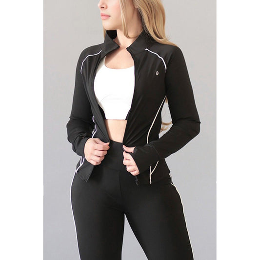 Sudadera Manga Larga Lycra Deportiva Gala Sport Negra