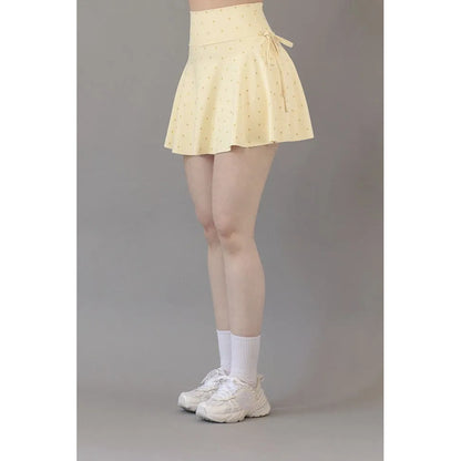 Legging Short Deportivo Colombiano Gala Sport Elite Post Amarillo Falda Short Crown Lycra Soft 7317 Ch/m