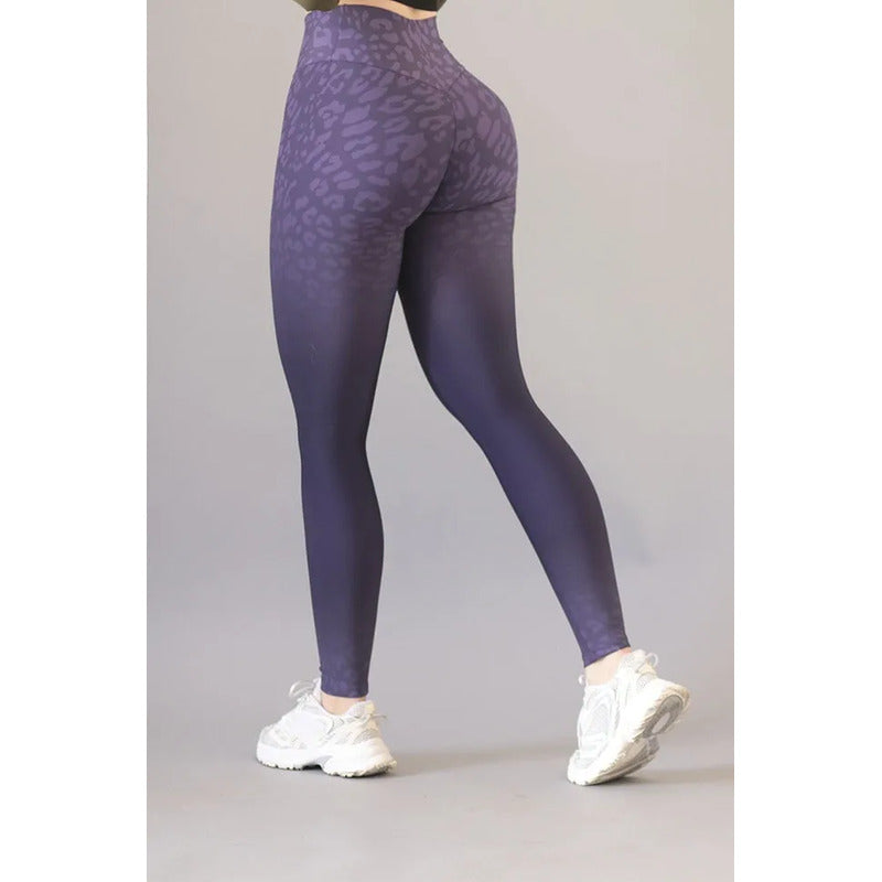 Legging Deportivo Lycra Colombiana Gala Sport Push Up Nuez