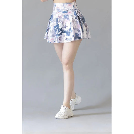 Falda Short Deportivo Lycra Colombiana Gala Sport Elite Chry Multicolor Falda Short Crown Lycra Soft 7446 Ch/m