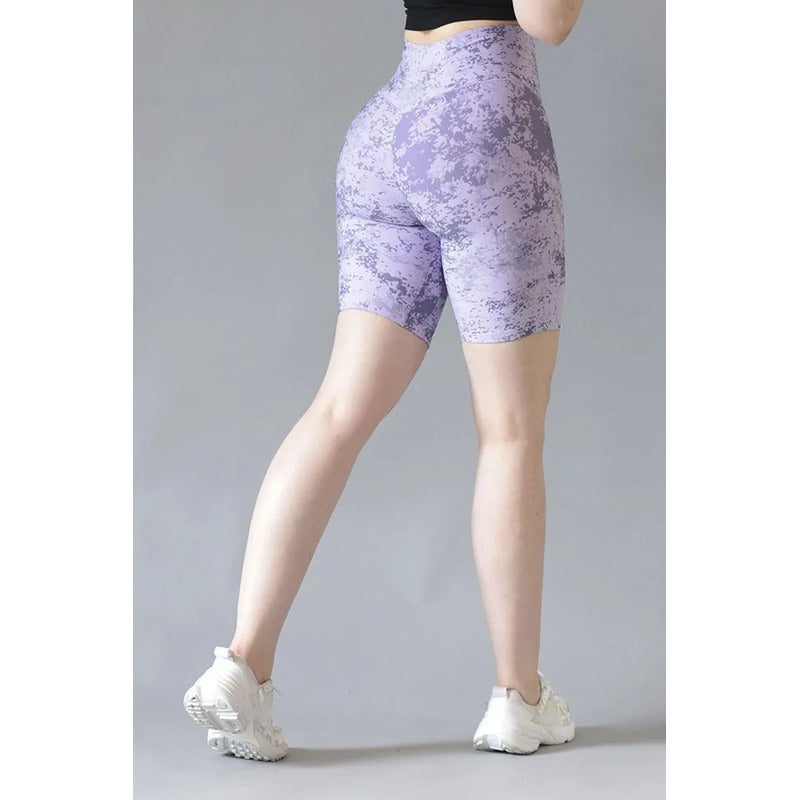 Biker Short Deportivo Colombiano Gala Sport Elite Glam Lila Push Up Biker 7444 Design Ch/m