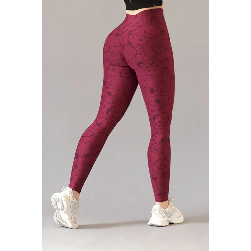 Legging Deportivo Lycra Colombiana Gala Sport Elite Cherry