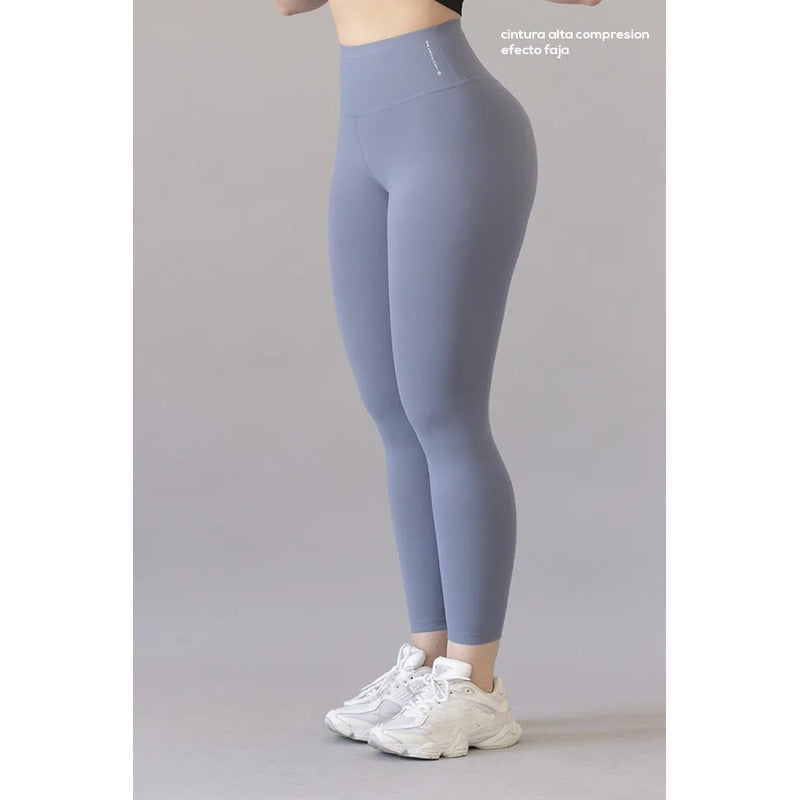 Legging Lycra Deportivo Colombiano Galasport Elite Ingrid Azul Talla  Ch