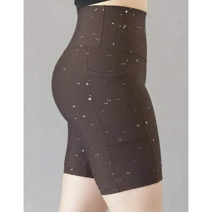 Biker Short Deportivo Colombiano Gala Sport Elite Glam Marrón Bikbo Grounge Plata Cafe Bc Ch/m