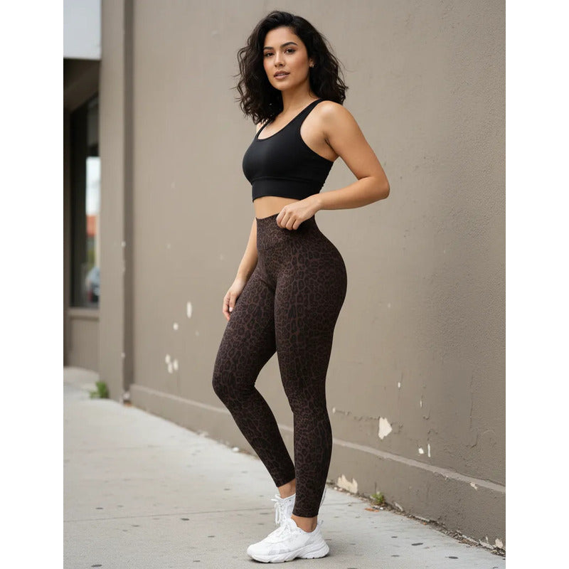Legging Deportivo Lycra Colombiana Gala Sport Push Up Bow