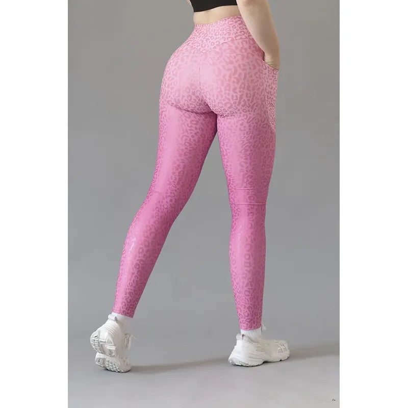 Legging Deportivo Lycra Colombiana Gala Sport Elite Ren Rosa Basica Noa 7592 Felina F Rosa B Ch/m