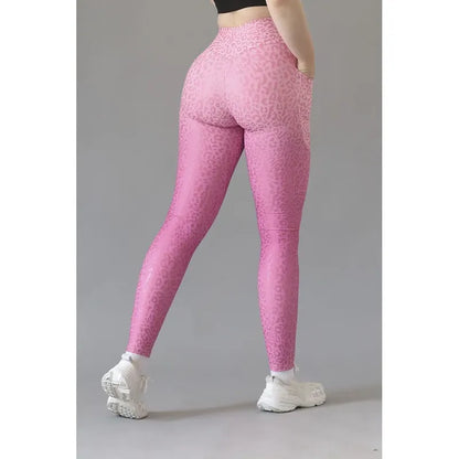 Legging Deportivo Lycra Colombiana Gala Sport Elite Ren Rosa Basica Noa 7592 Felina F Rosa B Ch/m