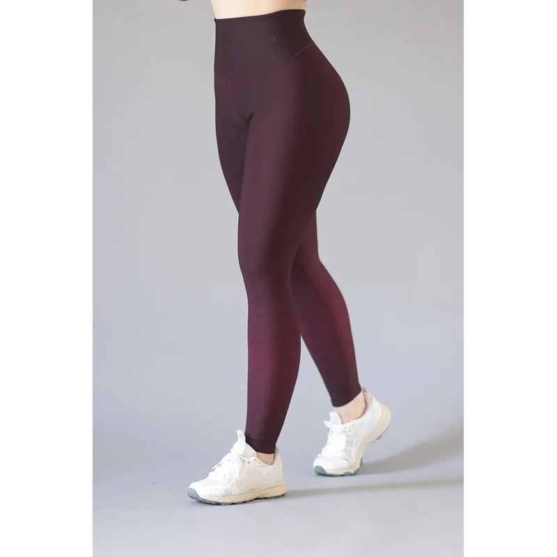 Legging Deportivo Lycra Colombiana Gala Sport E 229 Wonder Tinto Basica Ciom 7027 Degradado Ch/m