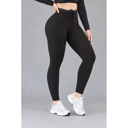 Legging Deportivo Lycra Colombiana Gala Sport Push Up Noma Negro Push Up Prepole B4 7561 Ch/m