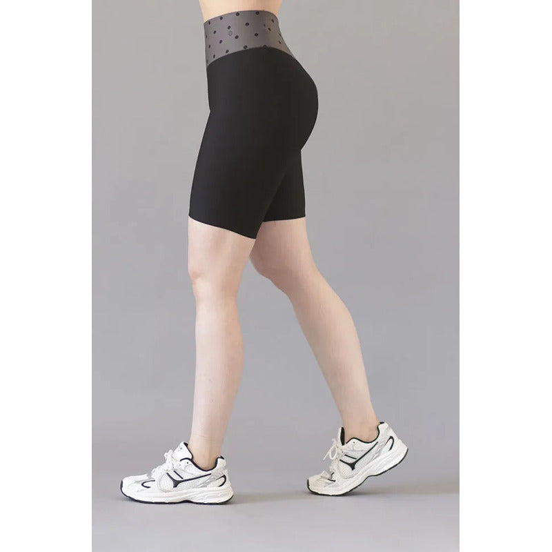 Biker Short Deportivo Colombiano Gala Sport Elite Glam Negro Push Up Biker Negra 7328 G/xg