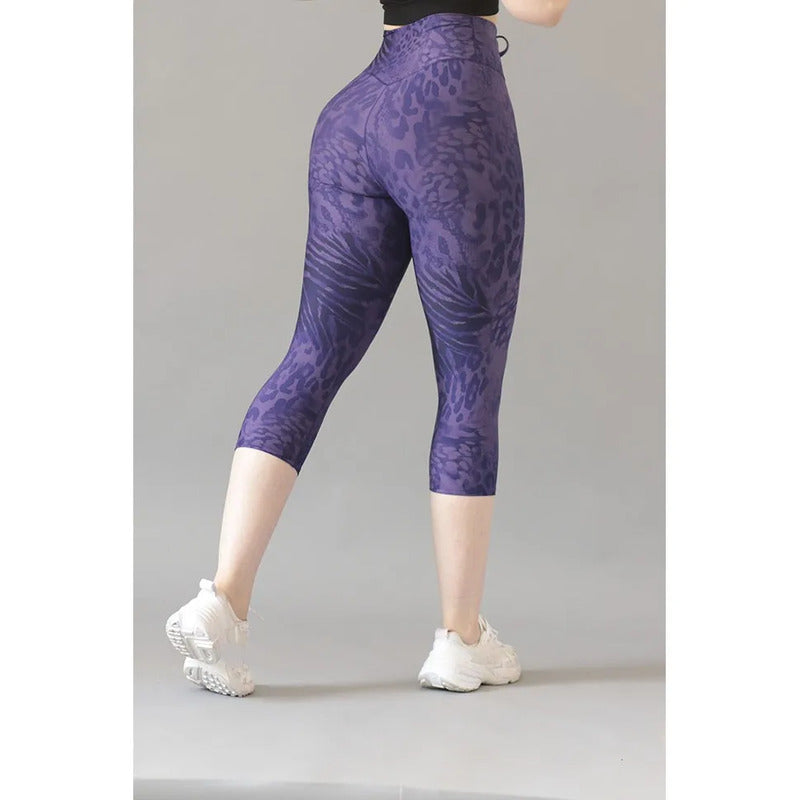 Legging Deportivo Lycra Colombiana Gala Sport Elite Grape Ch/m
