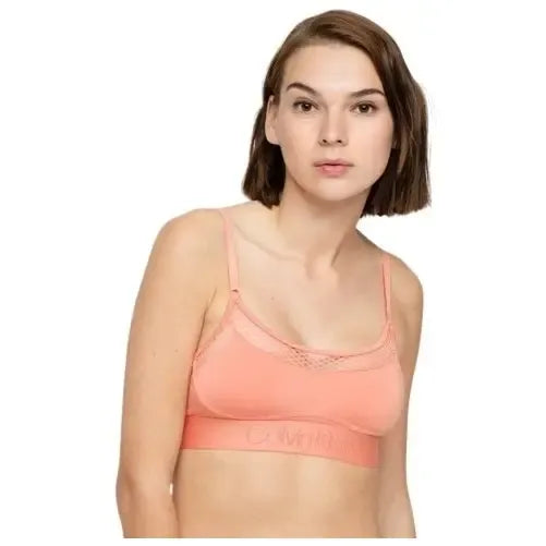 Top Brasier Calvin Klein Chimera Original Ck Coral Liso Ch